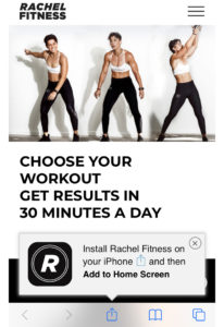 Rachel Fitness app