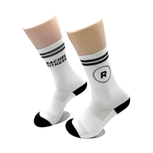 Rachel Fitness logo socks