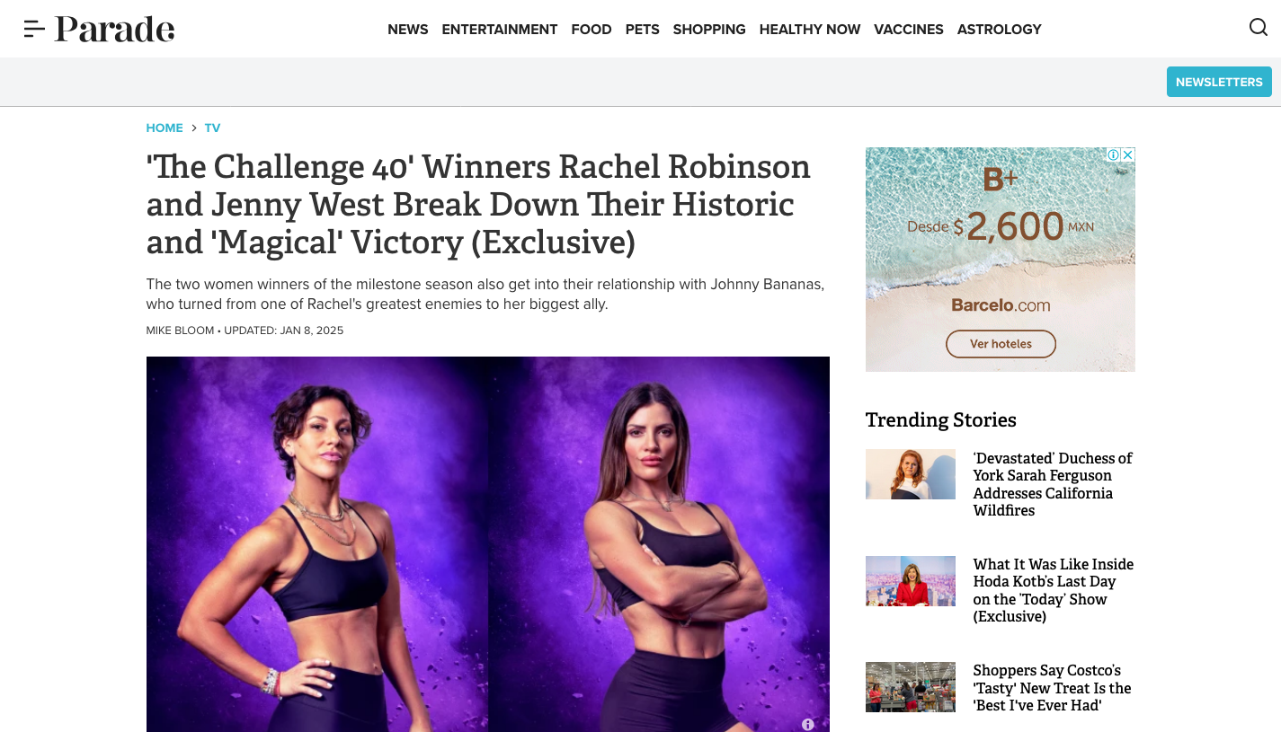 ‘The Challenge 40’ Winners Rachel Robinson and Jenny West Break Down Their Historic and ‘Magical’ Victory